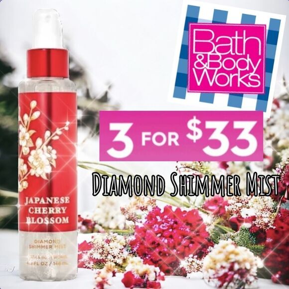 Bath and Body Works Japanese Cherry Blossom Diamond Shimmer - Picture 1 of 5